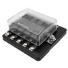 Blade Fuse Box by MASO 10-Way Waterproof Blade Fuse Box