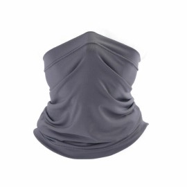 Unbranded Balaclava Neck Gaiter Face Mask for Men Women UV Protection Bandana Scarf Cover - Gray, 1 Pack