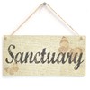 Sanctuary - Handmade Shabby Chic Home Decor Sign Plaque