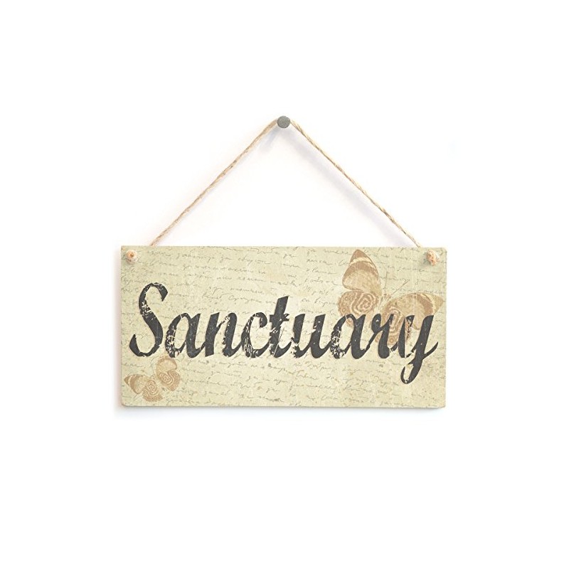 Sanctuary - Handmade Shabby Chic Home Decor Sign Plaque