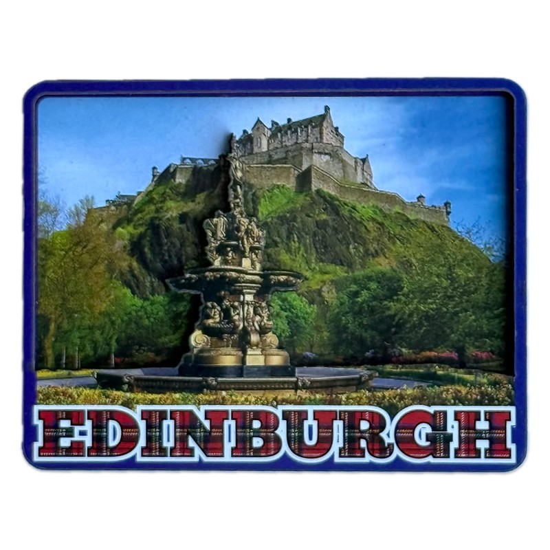 LILAJ Scottish Fridge Magnets 6-Pack - Edinburgh Castle, Telephone Box,