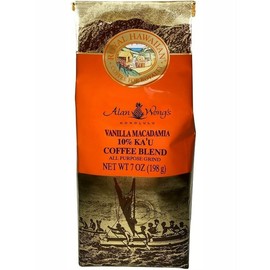 Royal Hawaiian, Alan Wong's Vanilla Macadamia Nut 10% Ka'u Blend, Ground, 7 Ounce Bag