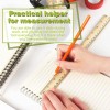 ZZTX 3 Pack Wooden Ruler 12 Inch Rulers Bulk Wood