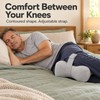 Knee Pillow for Side Sleepers with Adjustable Strap – Contoured