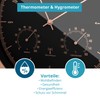 Mebus TinyTime Radio Wall Clock with Thermal and Hygrometer, No