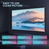 Portable Projector Screen for Home Theater Outdoor HD White Foldable