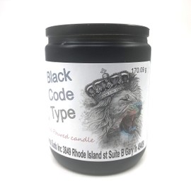 Tumbler 6 oz Hand poured Candle wood crackling wick Black code type 6 oz