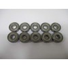 Miniature Bearings [NSK ] Steel with Both Seals 608ZZ Inner Diameter 0.3 inches (8 mm) x Outer Diameter 0.9 inches (22 mm) x Width 0.3 inches (7 mm) (Pack of 10)