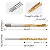 M4 x 0.7 Spiral Point Thread Tap with 3.3mm Twist