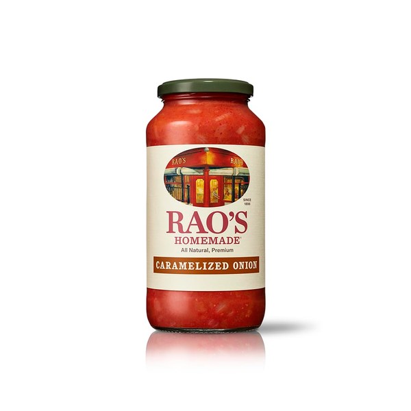 Rao's Homemade Caramelized Onion Sauce, 24 oz, Caramelized Onion and Tomato Sauce, All Purpose, Keto Friendly Pasta Sauce, Premium Quality Tomatoes from Italy