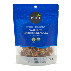 ELAN Organic Walnuts, Non-GMO, Vegan, Gluten-Free, Kosher, 150g