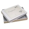 White Cotton Cards Engagement Love Heart Mini Photo Album (LLE-T)