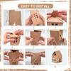 GeryVtee 36 Pcs House Gift Boxes 3x3x3inch Kraft Paper Candy