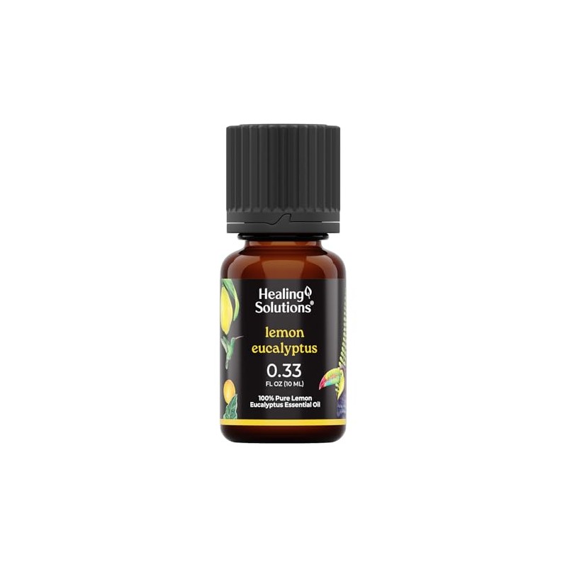 Healing Solutions Lemon Eucalyptus Essential Oil - 0.33 Fluid Ounces