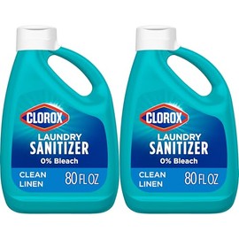 CLOROX Clorox Laundry Sanitizer, Kills 99.9% of Odor-Causing Bacteria on Laundry, 80 Fl Oz, Pack of 2