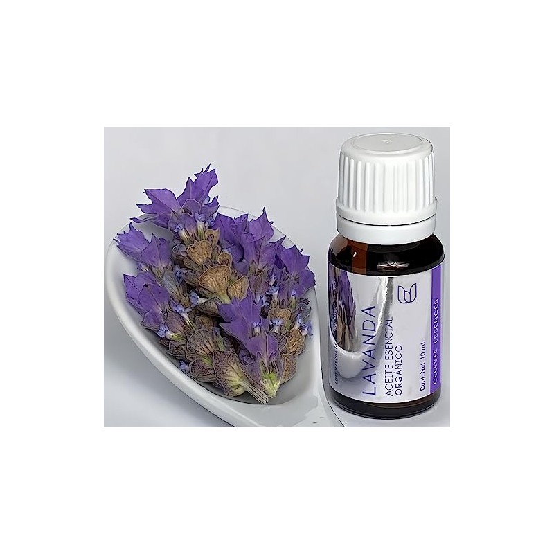 Aceite Esencial de Lavanda Celeste Essences, 10 Mililitros, Aromaterapia, Difusor,