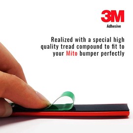 Red Profile Sticker for DAM Front Bumper Alfa Mito