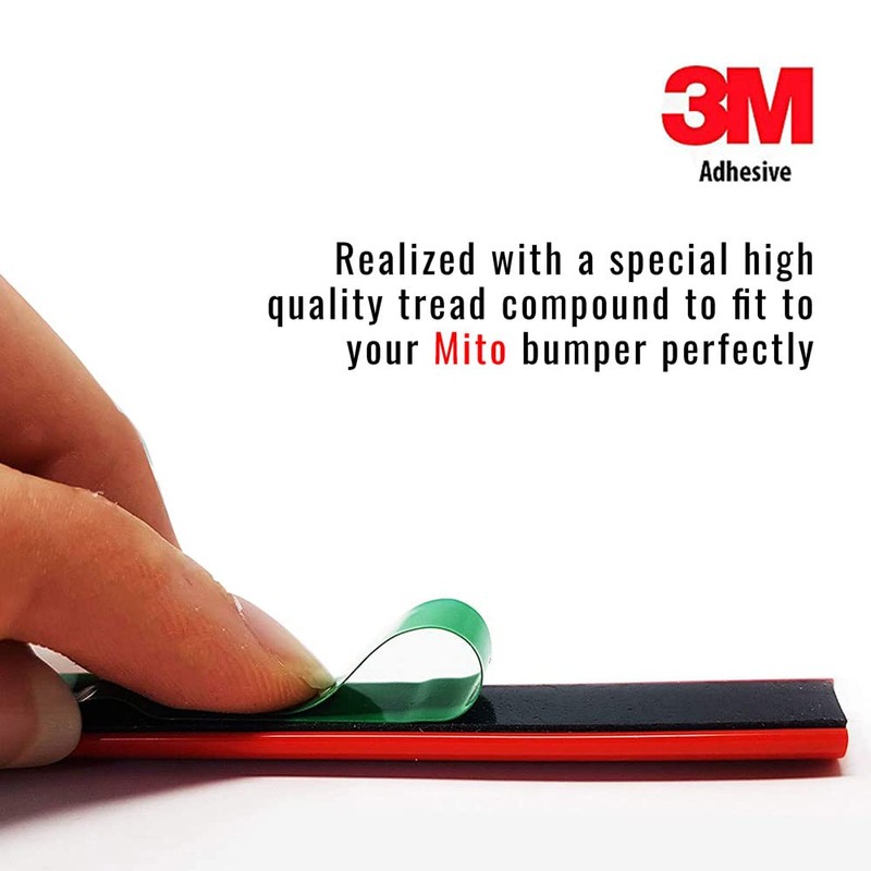 Red Profile Sticker for DAM Front Bumper Alfa Mito