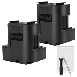 TKNCCC T04D1 T04D100 Ink Maintenance Box for ET-15000 ET2800 ET-3760 ET-4750 ET-3750 ET-4760, XP-5100 ET-3710 ET-5150 ET-3830 ET2720 ET2750 ET-M2170, L4266 Printers T04D1/T04D100/EWMB2/04D1 (2-Pack)