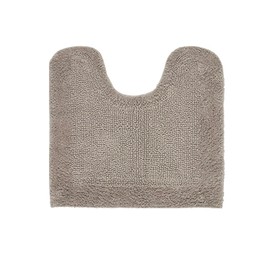 Better Trends Edge Collection Premium Toilet Rugs U Shaped Washable Non Slip, Durable Contour Bath Mat, U Shaped Bathroom Contour Rug, Toilet Mat U Shaped, Toilet Rug - Sand/Beige Bath Mat