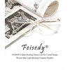 FEISEDY Crystal Cat Eye Reading Glasses Blue Light Blocking Reader