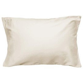 Luxury 100% Cotton Sateen Weave 300 Piece High Density Fabric Anti-Mite Anti-Bacterial Odor Resistant Hotel Quality Envelope Style Smooth Soft Pillow Case 9 Colors Available in 4 Sizes Solid Beige