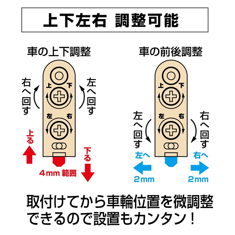 Shimizu New Hikari SH-WGH 30V Two-Dimensional Adjustable Door Wheel V