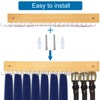 CENZICOM Tie Rack Wall Mounted, 360°Rotating Tie Hanger Belt Organizer