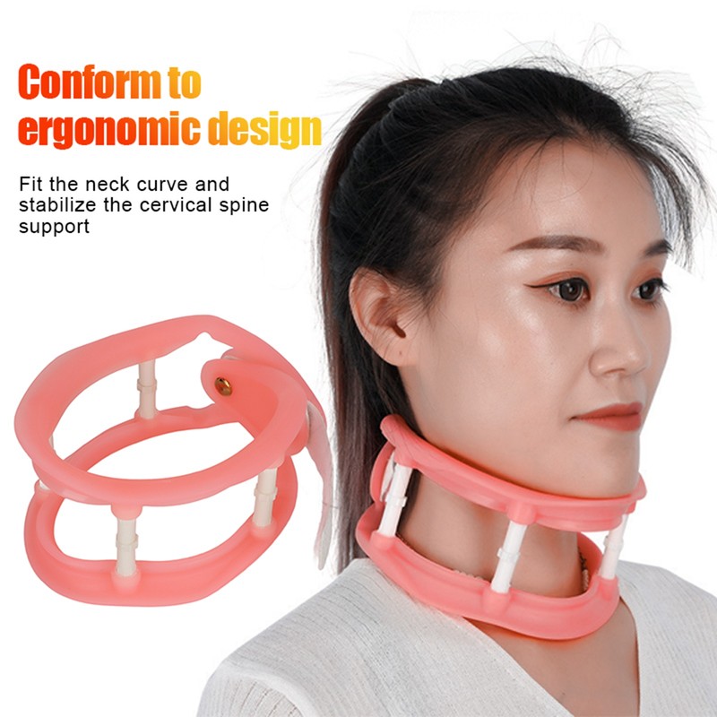 Adjustable Silicone Neck Support Brace Prevent Bow Cervical Spine Traction