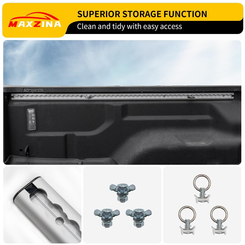 Maxzina Trail Rail System Compatible with 2020-2026 Jeep Gladiator JT