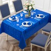HommxJF 4 Pieces Scroll Damask Jacquard Royal Blue Placemats,13 x