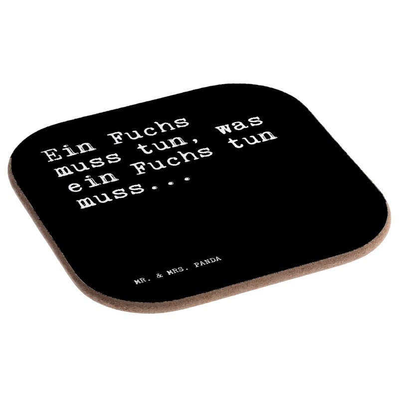Mr. & Mrs. Panda Drinks Coaster "Ein Fuchs muss tun