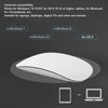 Wireless Bluetooth Mouse Ergonomic Curved Optical Touch USB C Rechargeable