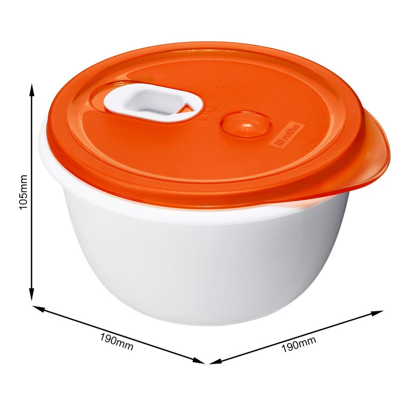 Rotho Micro Clever Contenitore per Microonde con Valvola e Coperchio,