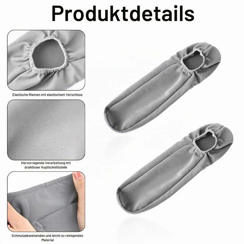 Pack of 2 Car Armrest Covers, Universal Front Seat Armrest