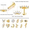 JeryWe 12Pcs 16G Cartilage Stud Earring for Women Stainless Steel