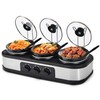 Kiss the Water Triple Slow Cooker, 3 * 1.5 QT