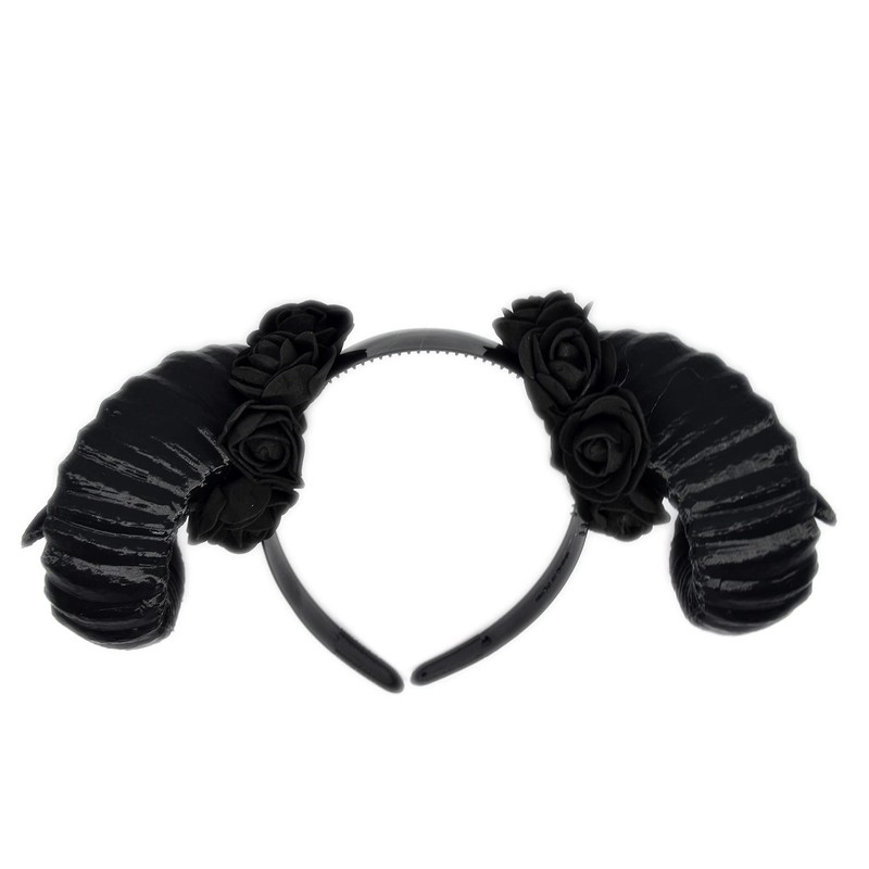 Black Ram Cosplay Horns Headband