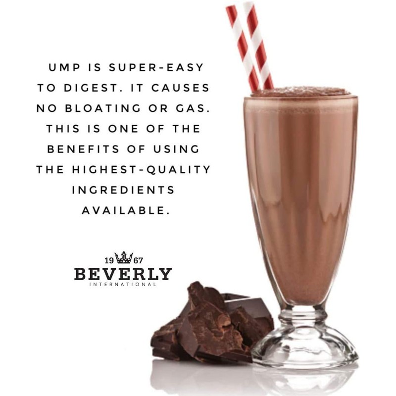 Beverly International UMP Protein Powder, Chocolate. Unique Whey-Casein Ratio Builds