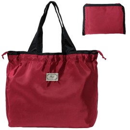 Long Keeper Foldable Shopping Bag Large Reusable Shopping Bag with Drawstring Bags Shopper Tote Bag Eco Friendly Shopping Bag Travel, red, Grande