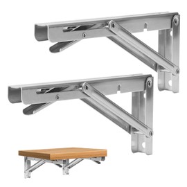 Pack of 2 Heavy Duty Folding Console, Folding Hinge Heavy Duty Workbench, Folding Hinges for Table Tops, Folding Hinge, Load Capacity up to 150 kg, Suitable for Furniture, Kitchen, Restaurant