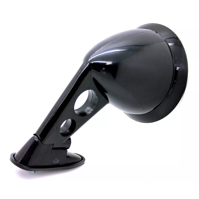 PTRP New Black Front Fender Mount Side View Mirror Set
