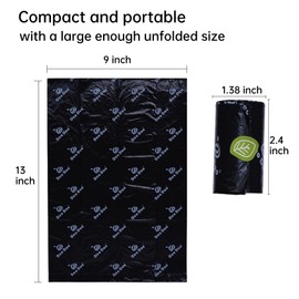 Dog Poop Bags - Leak-Proof, Easy-Tear, 128 Count, 13"x9" - Perfect for Responsible Pet Owners -