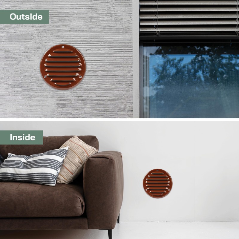 Vent Systems 4" Inch Brown Soffit Vent Cover - Pack