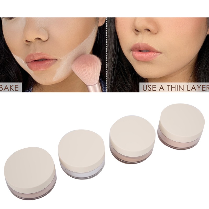 4pcs FOCALLURE Oil Control Loose Powder Moisturizing Face Setting Powder