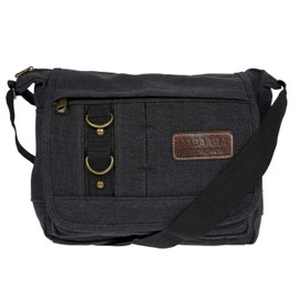 Christian Wippermann Women's Canvas Shoulder Bag in Various Colours, black