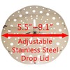 Drop Lid Otoshibuta Flexible Size - Cooking Adjustable Stainless Steel