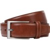 LINDENMANN Men's Leather Belt, 35 mm Wide, Full Leather Belt,