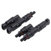 1 Pair Solar Branch Connector Panel Parallel Connection Cable Splitter
