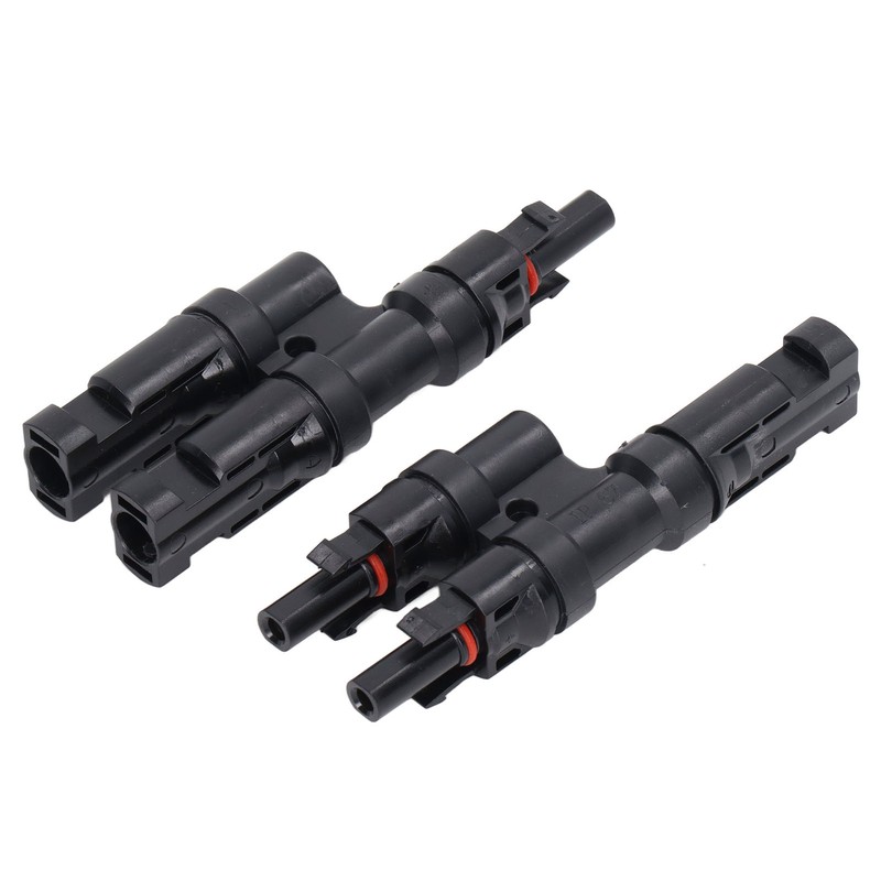 1 Pair Solar Branch Connector Panel Parallel Connection Cable Splitter